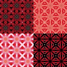 Four Unique Vintage Seamless Tile Patterns