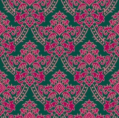 Tapete gr&uuml;n-pink