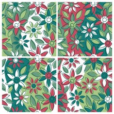 Free-Form Floral Pattern-Winter N2