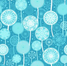 Abstract Dandelions Seamless Pattern Background N2