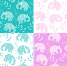 Elephant pattern- seamless tile
