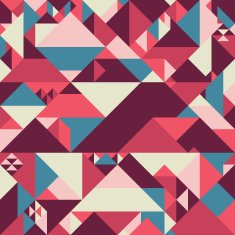 Abstract seamless pattern with colorful pyramids N2