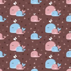 funny simple whales pattern N4