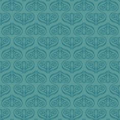 Seamless Elegant Turquoise Pattern N2