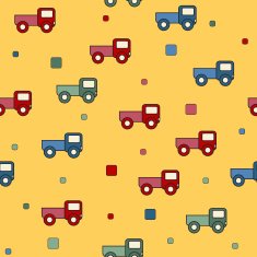 Seamless truck toys background
