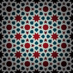 Arabesque Islamic tile