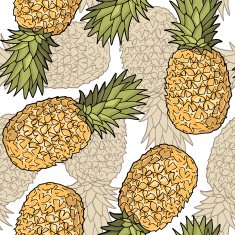 Seamless pattern with pineapples N11