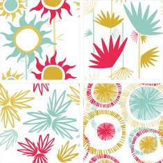 Summer floral patterns