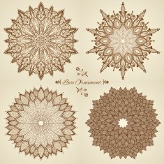 Set of four mandalas