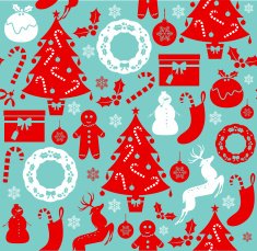 Christmas seamless pattern N113