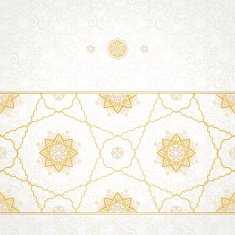 Vector seamless border in Eastern style N32