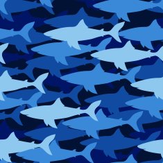 pattern with sharks