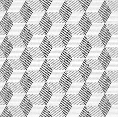 Seamless geometric pattern with cubes and vary width lines