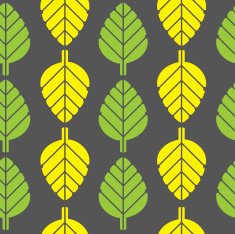 Seamless Modern Leaf Print