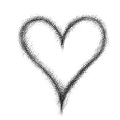 charcoal heart