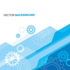 Blue geometric abstract background