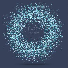 blue circular shape N2