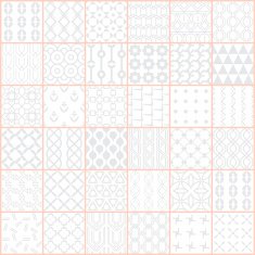 B&W graphic seamless patterns 36 design Vector abstract background