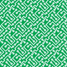 Printed Circuit Board seamless vector illustration