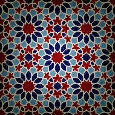 Ceramic Flower Islamic tile