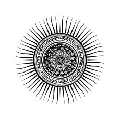Mayan Sun Symbol N3
