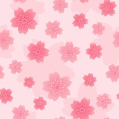 seamless pattern cherry blossoms