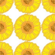 Big Brash Seamless Sunflower Pattern