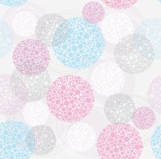 Abstract cute seamless polka dot circle background pattern