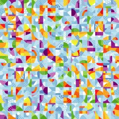 Multi-Colored Pop-Art Mosaic