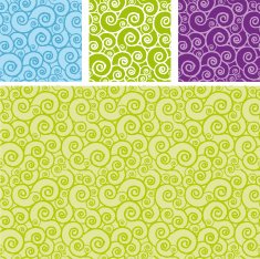 Curly retro pattern