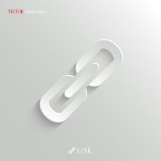 Link icon - vector web background