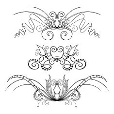 Set of Design Elements for Page Border N2