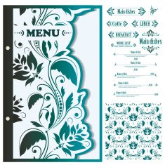 Restaurant menu design template - vector