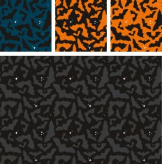 Bat halloween seamless pattern