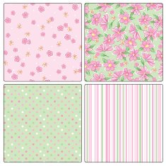 Four Floral inspired patterns