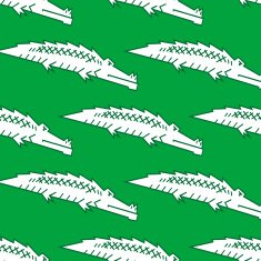 Green crocodile seamless pattern