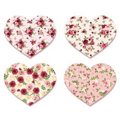 Valentine's day hearts with roses patterns Vector eps-10