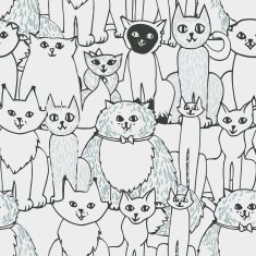 SEamless pattern with cats N9