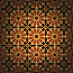 Black Cross Islamic tile