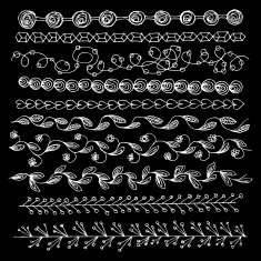 Hand drawn vector line