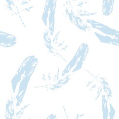 cute delicate pattern of fine feathers painted with watercolors