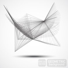 Network technology communication background geometric N3