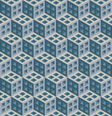 Abstract Seamless Cube Pattern
