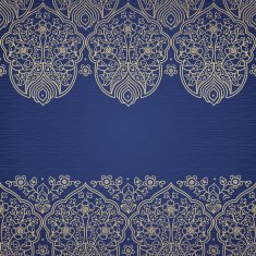 Vintage seamless border in Eastern style N10