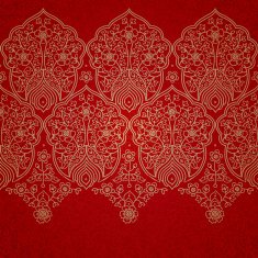 Vintage seamless border in Eastern style N11