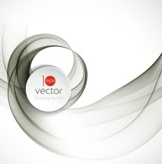 Abstract transparent fractal wave template background brochure design N9