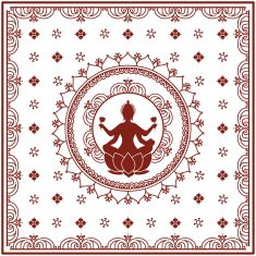 Mehndi Lakshmi Bedspread