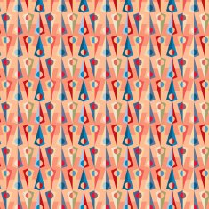 Pyramid pattern Red