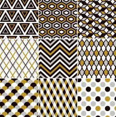seamless geometric gold pattern