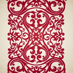 Vector seamless border in Victorian style N22